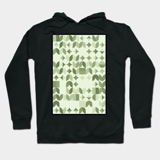 Leaf Coloured Geometric Pattern - Flowers #7 Hoodie